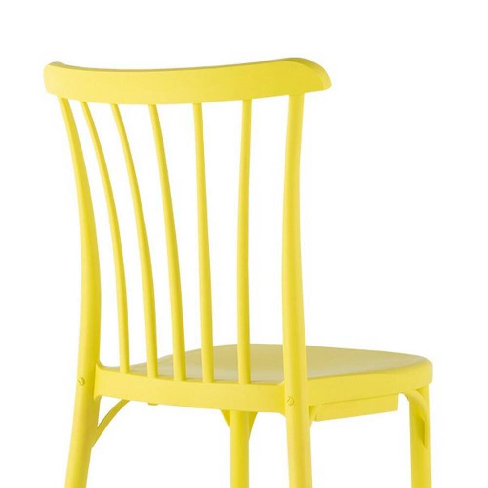 Lagoon Stackable Rio Yellow Polypropylene Dining Chair
