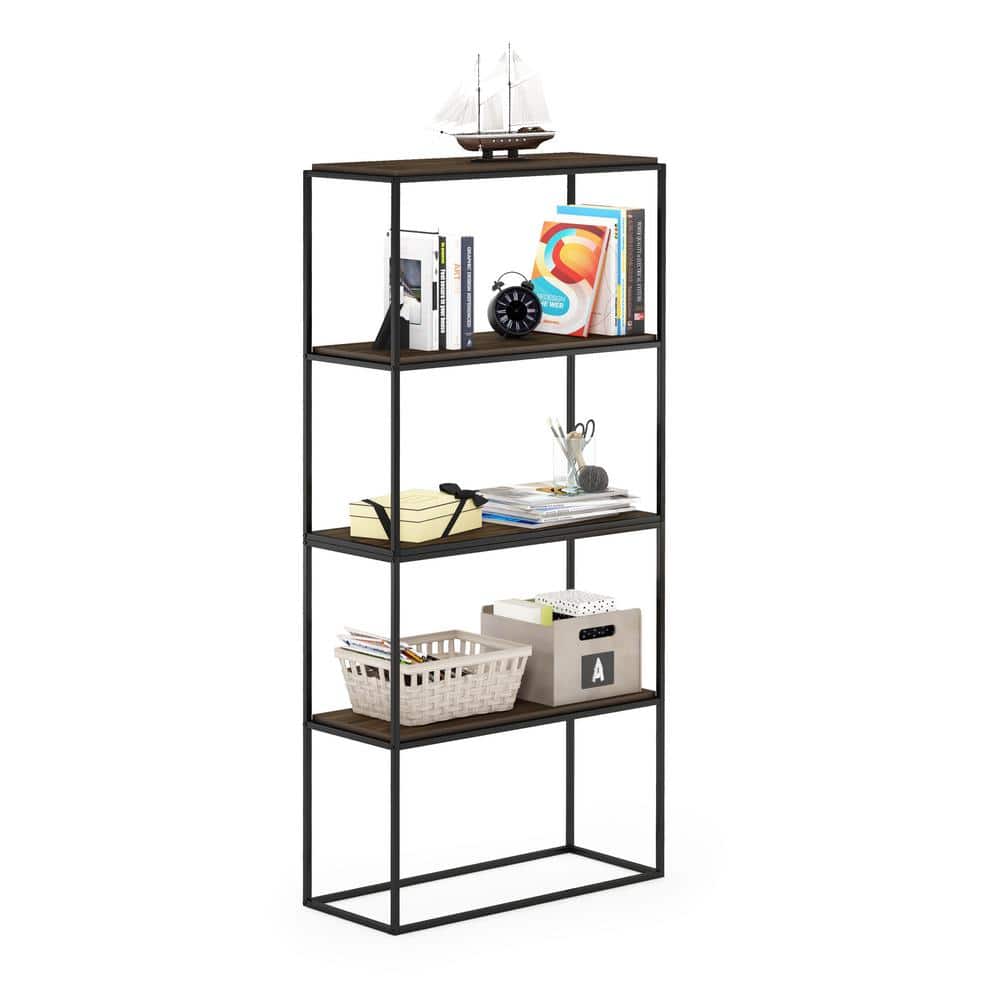 Moretti Columbia Walnut 2-Tier Modern Stackable Shelf