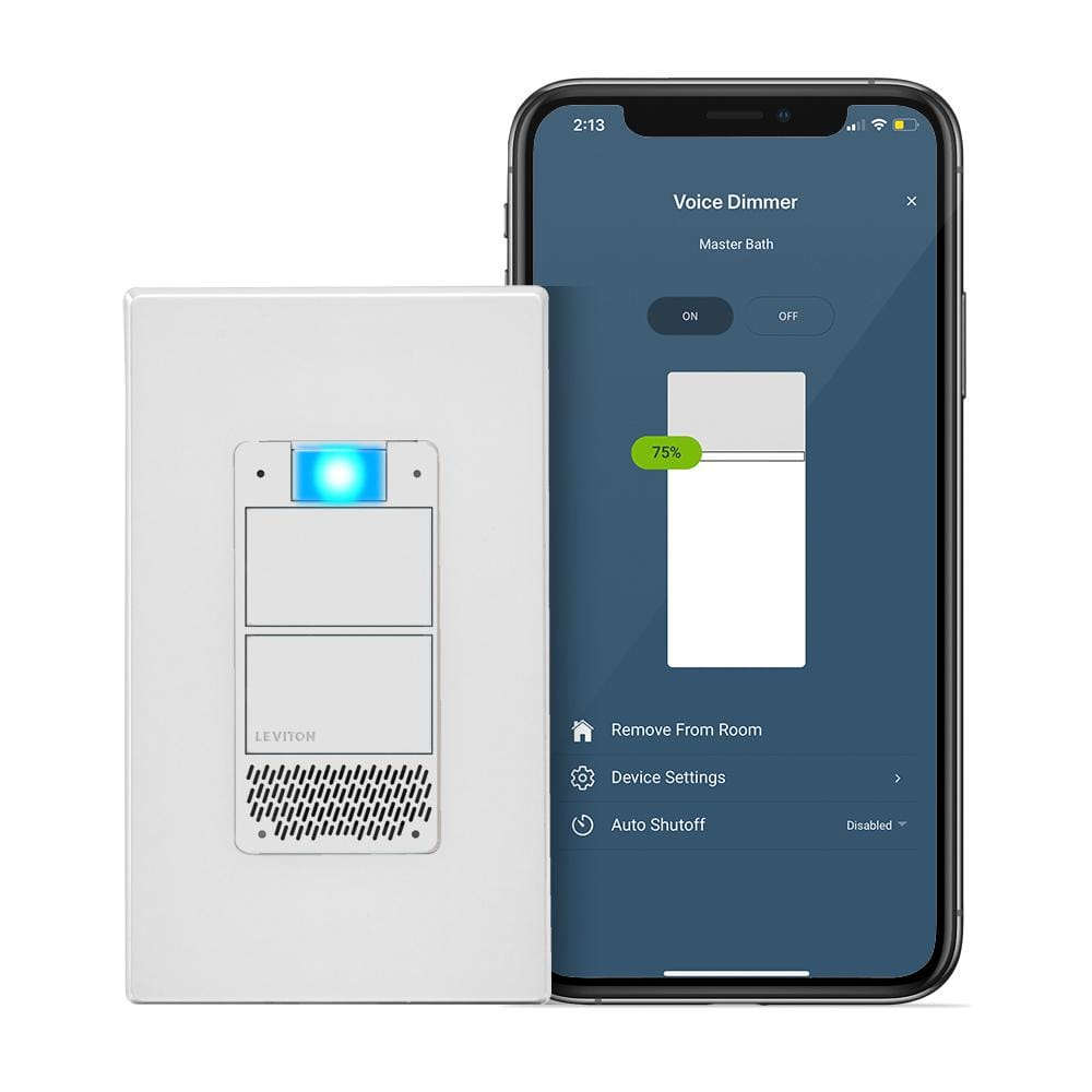Leviton Decora Smart Wi-Fi Dimmer with Amazon Alexa Built-In No Hub Required R01-DWVAA-1RW - The Home Depot