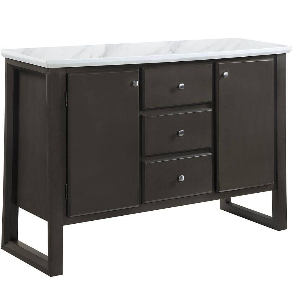 Acme Furniture Madan Gray Oak Finish Serving Cart