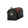 Postal PRO Ambrose Black Post Mount Mailbox