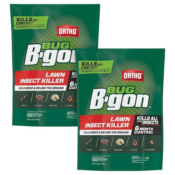 Bug B-gon Lawn Insect Killer 20 lbs. Outdoor Granular Insect Killer, Kills Ants, Spiders and Ticks (2-Pack)