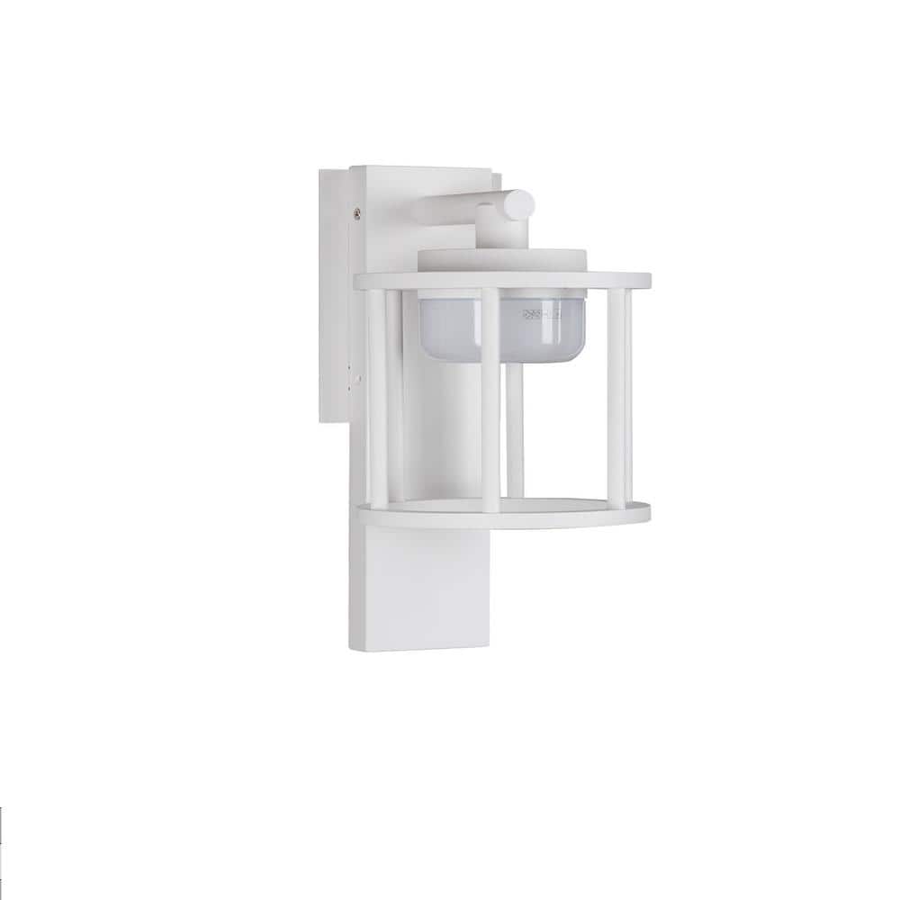 13 in. White Aluminum Durability Wall Light Weather Resistant Hardwired Out