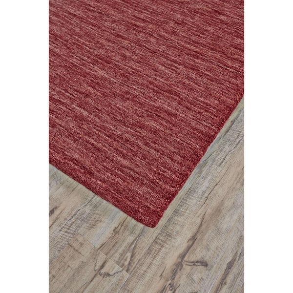 4 ft. x 6 ft. Red Solid Color Area Rug