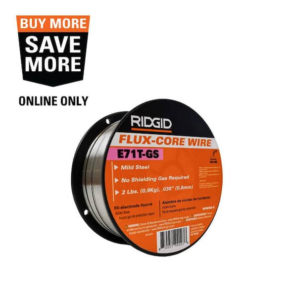 .030 E71T-GS Flux-Core Welding Wire No Gas Required (2 lb. Spool)