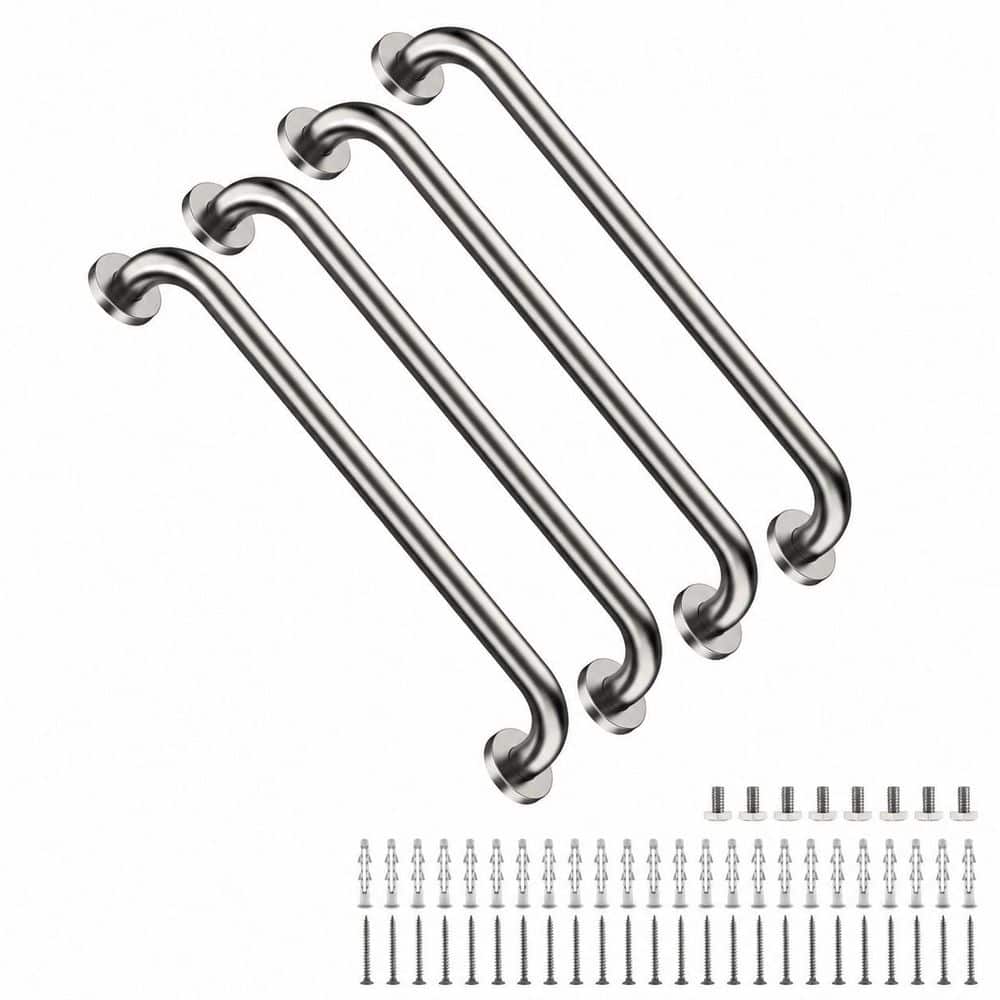4-Pack 24 Inch Stainless Steel Shower Grab Bars with 1.25 Inch Diameter Tube for Bathroom Safety, Brushed Nickel price history on PriceWatchPro
