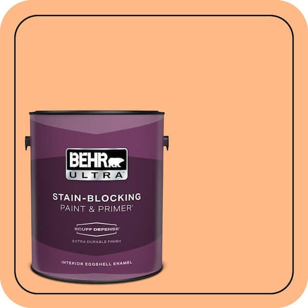 BEHR ULTRA 1 gal. #250B-4 Coral Gold Extra Durable Eggshell Enamel Interior Paint & Primer
