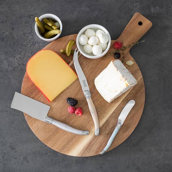 French Home 3-Piece Laguiole Cheese Knife and Spreader Set with