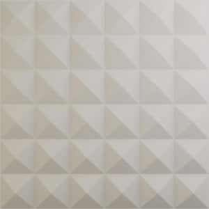 19 5/8 in. x 19 5/8 in. Damon EnduraWall Decorative 3D Wall Panel, Satin Blossom White (Covers 2.67 Sq. Ft.)