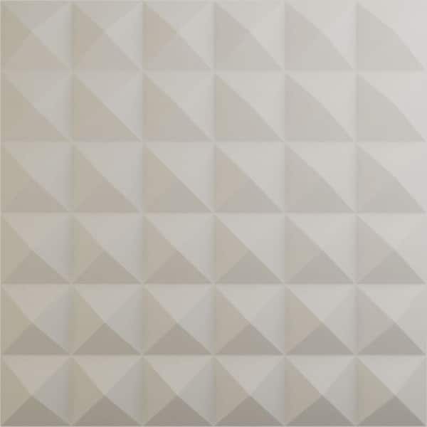 Ekena Millwork 19 5/8 in. x 19 5/8 in. Damon EnduraWall Decorative 3D Wall Panel, Satin Blossom White (12-Pack for 32.04 Sq. Ft.)