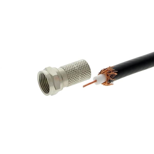 EITGZWAS 15 piezas RG6 F-Type Twist-On Coaxial Cable coaxial Conector 