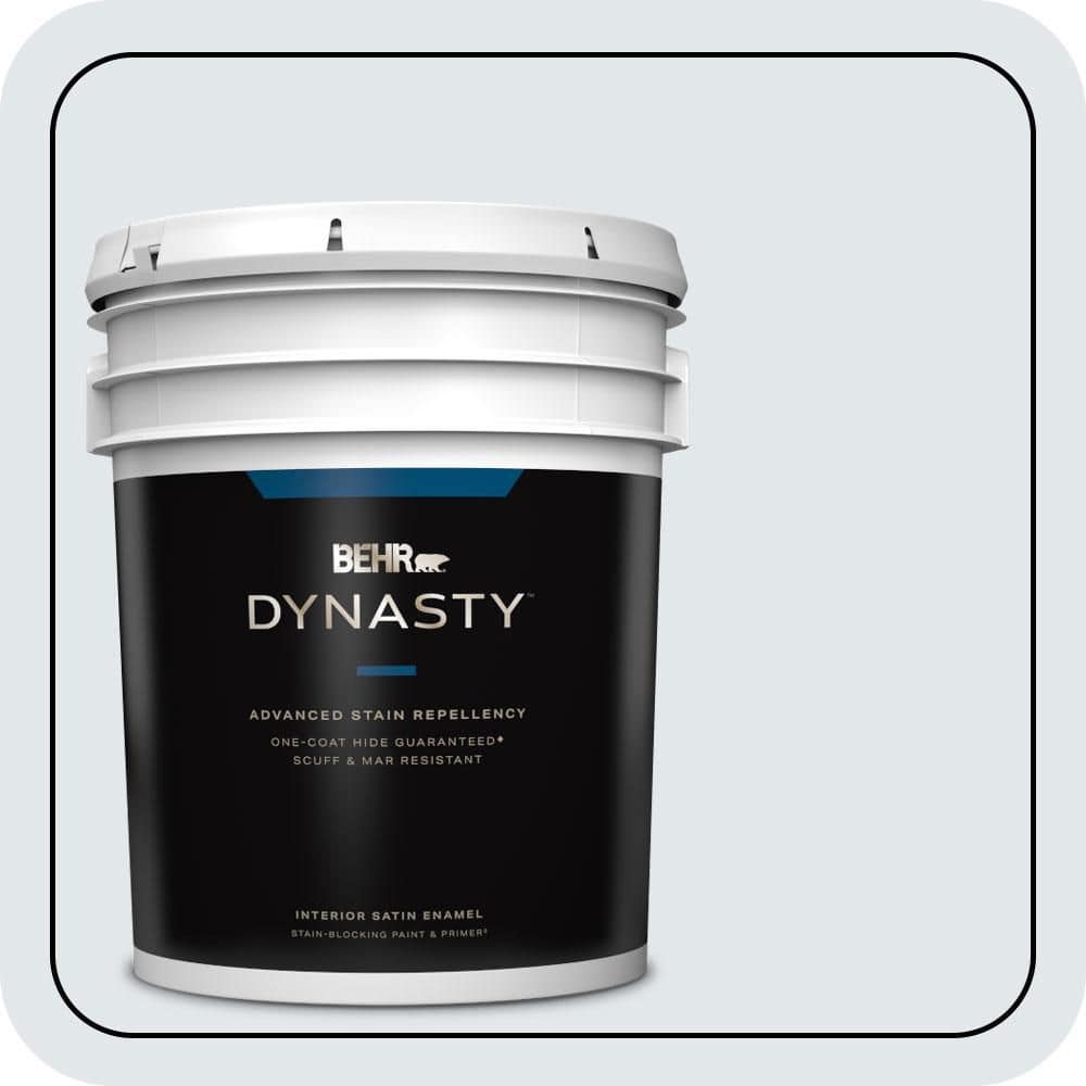 5 gal. #610E-2 Winter Day Satin Enamel Interior Stain-Blocking Paint & Primer price history on PriceWatchPro