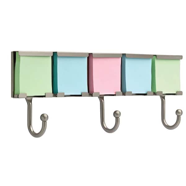 Liberty 18 in. Satin Nickel Sticky Note Hook Rack