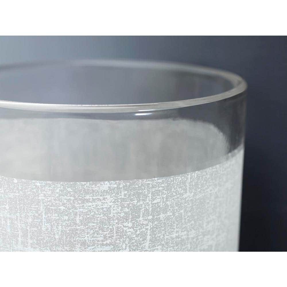 Brushed Nickel 3-Light Chandelier with Textured White Linen Glass