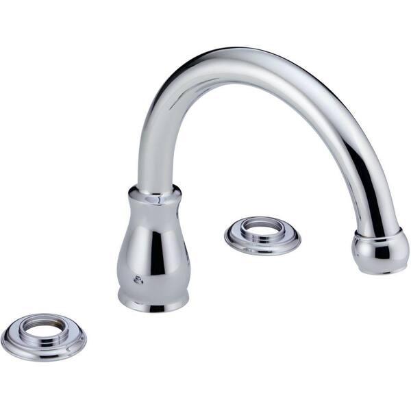 Delta Orleans 2-Handle Deck-Mount Roman Tub Faucet Trim Kit - Less Handles in Chrome-DISCONTINUED