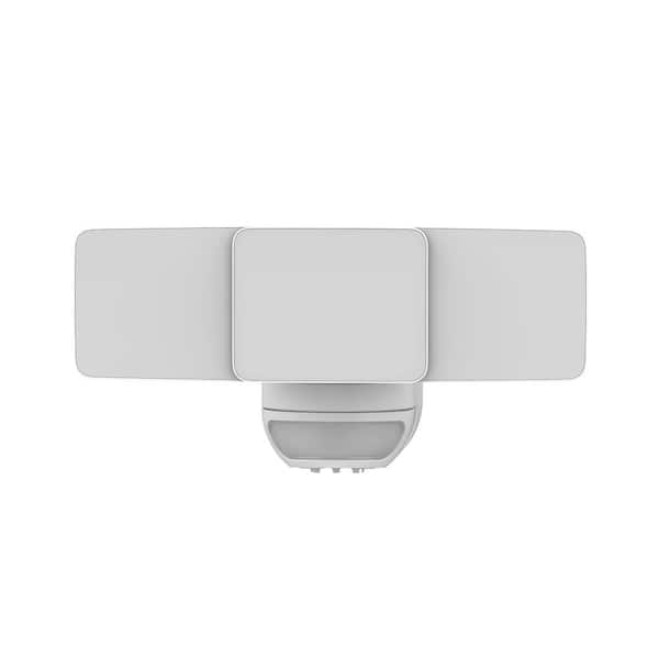 4200 Lumen White Motion Sensing Integrated LED Security Flood Light with Nightlight