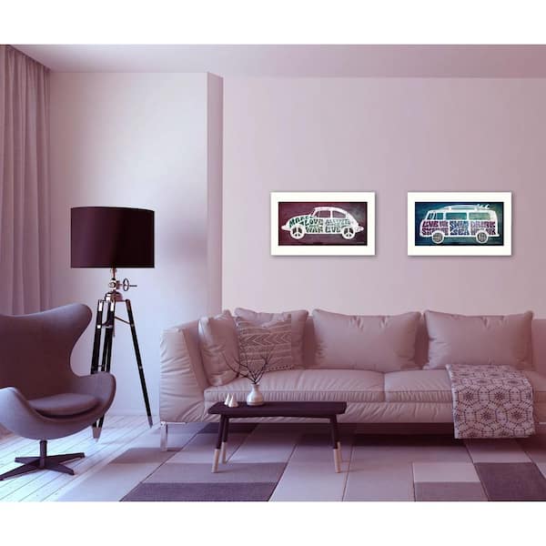 Unbranded 11 in. x 40 in. "Retro" by Susan Ball Printed Framed Wall Art