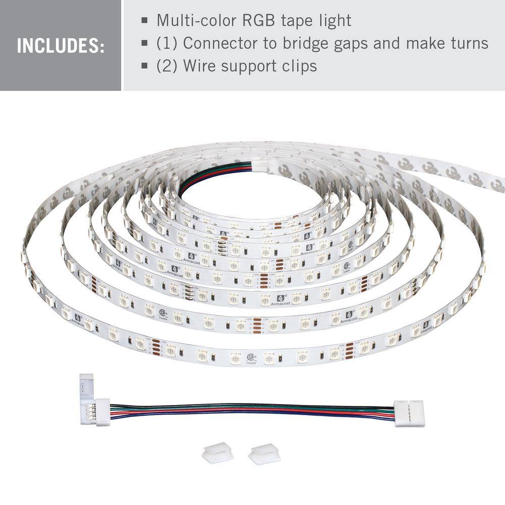 16.4 ft Multi-Color LED Tape Light with Remote