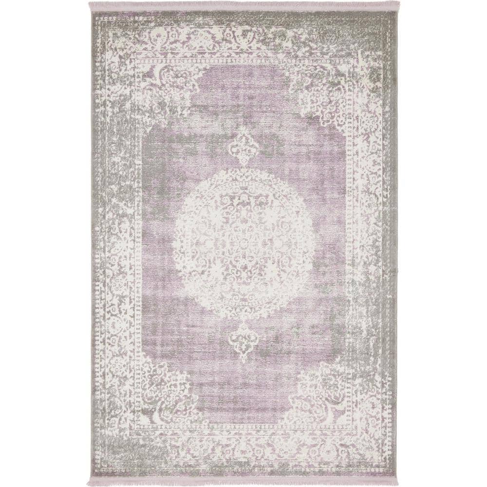 New Classical Olwen Purple 4' 0 x 6' 0 Area Rug price history on PriceWatchPro