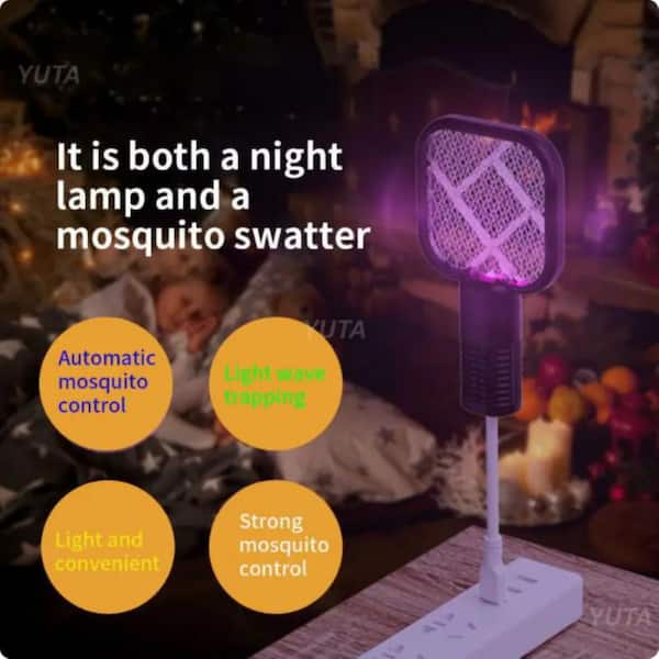 ITOPFOX Indoor Mosquito Racket Killer Fly Swatter For Camping