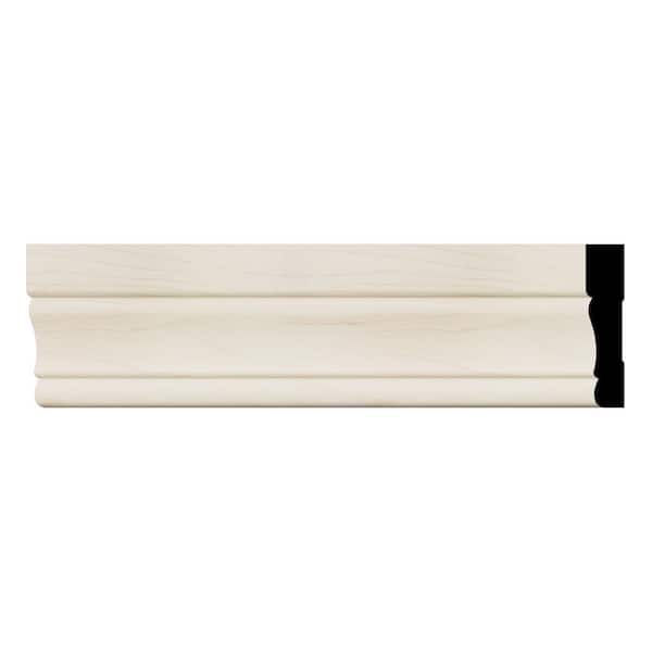 WM443 0.63 in. D x 3.25 in. W x 96 in. L Wood (Maple) Colonial Casing Moulding