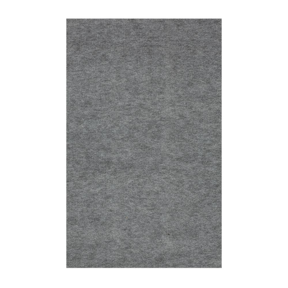 Dual Surface Thin Lock Rug Pad Grey 5' W x 8' L Rectangle