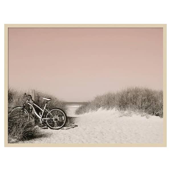 Amanti Art Ride Paused by Grafitee Studios 41 in. W x 31 in. H. Wood Framed Wall Art Print Framed in Brown