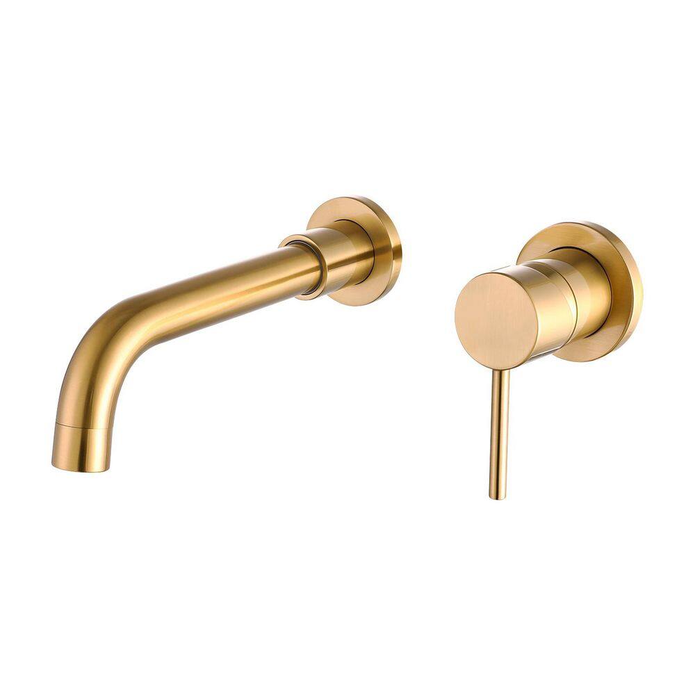 Single-Handle Rectangular Wall Mounted Bathroom Faucet or Bathtub in Brushed Gold price history on PriceWatchPro