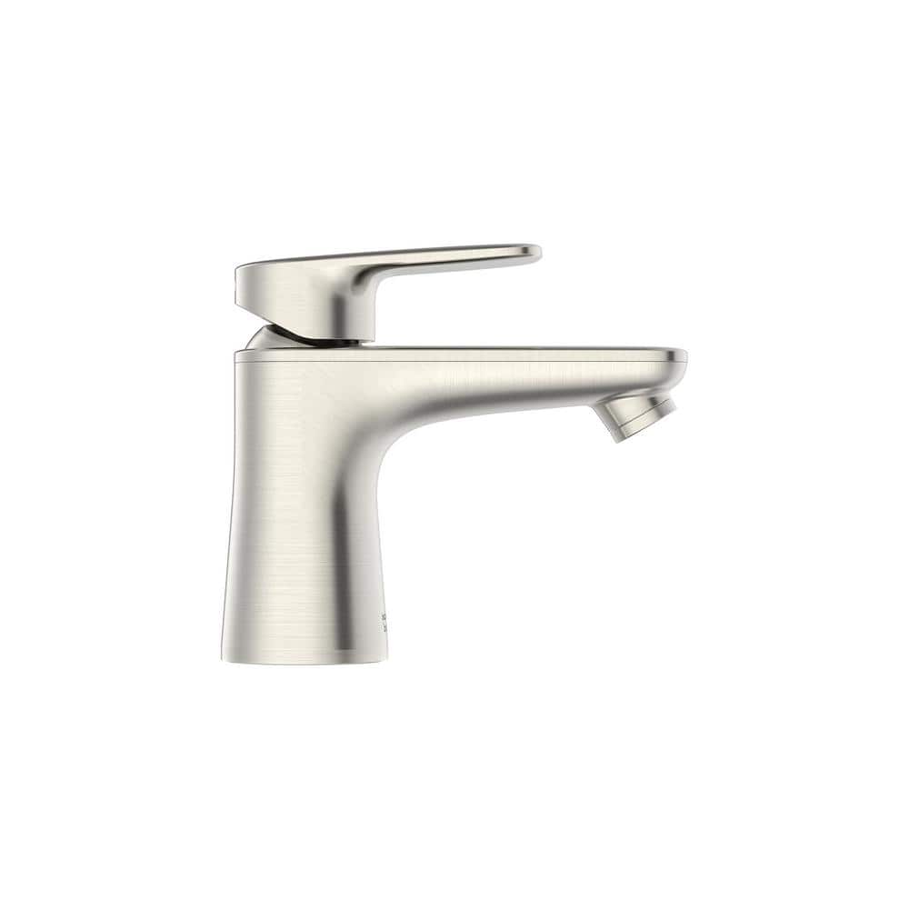 Brushed Nickel Petite Single-Handle Bathroom Faucet