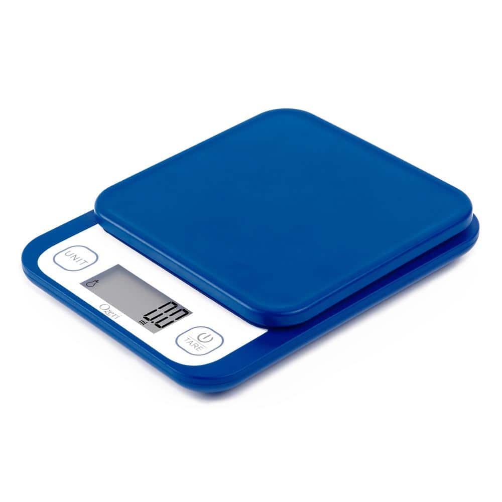 Ozeri Garden and Kitchen Scale II, with 0.1 G (0.005 oz) 420 Variable Graduation Technology, Blue