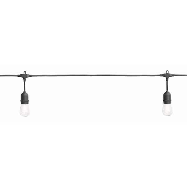 String Light with S14 Single Filament Hampton Bay 12-Light Indoor/Outdoor 24 ft