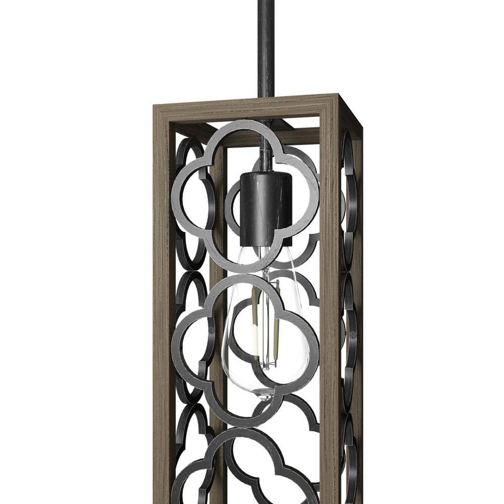 Gablecrest Transitional Black Aluminum Mini Pendant Light
