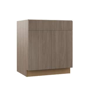 Designer Series Edgeley Assembled 30x34.5x23.75 in. Base Kitchen Cabinet in Driftwood