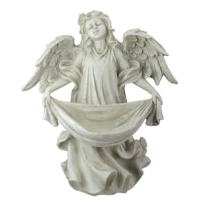 18.5 in. Serene Angel Bird Feeder Garden Statue