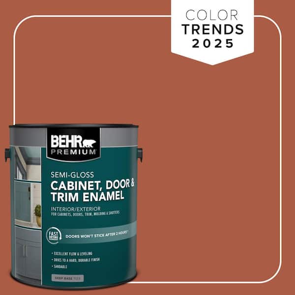 1 gal. #M190-7 Colorful Leaves Semi-Gloss Enamel Interior/Exterior Cabinet, Door & Trim Paint