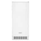 15 in. 50 lb. Built-In Ice Maker in White