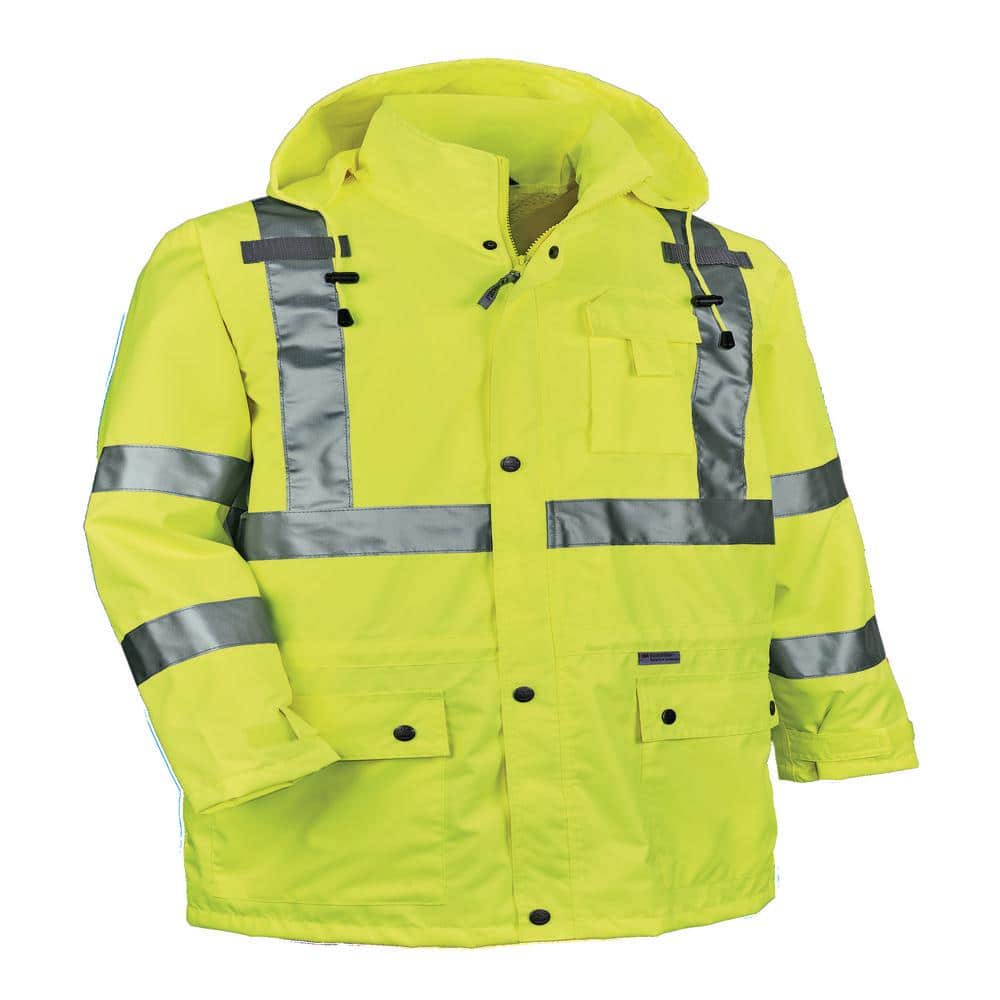 Men's  4X Large Lime High Visibility Reflective Rain Jacket price history on PriceWatchPro