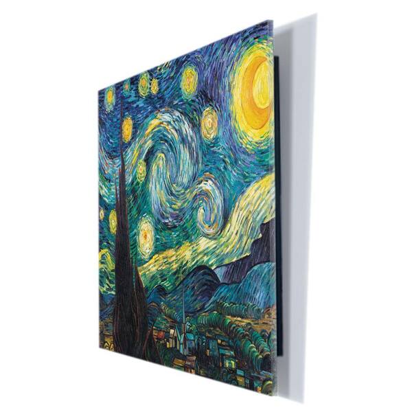 Trademark Fine Art 18 in. x 24 in. "Starry Night by Vincent van Gogh" Printed Acrylix Wall Art
