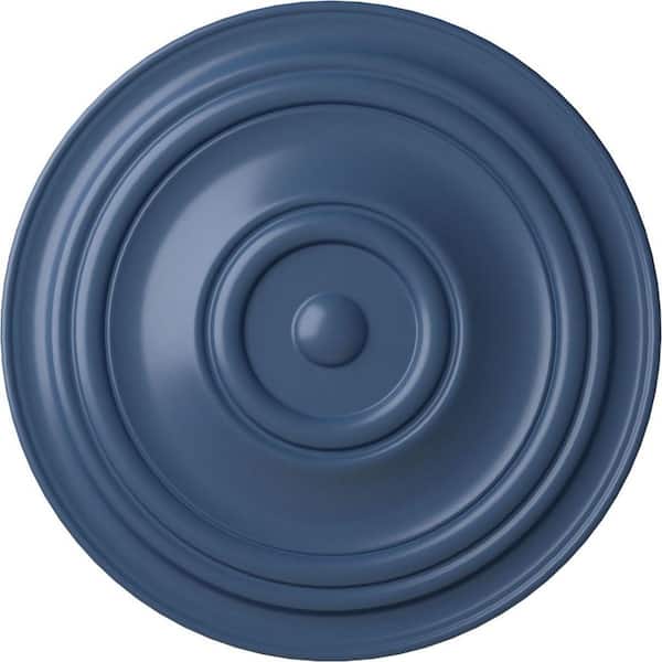 Ekena Millwork 31-1/2" x 2-1/2" Traditional Urethane Ceiling Medallion (Fits Canopies up to 8-1/4"), Hand-Painted Americana