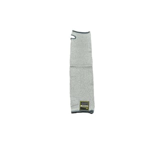 Cut Shield 14 in. L x 5 in. to 10 in. W XL Grey Arm Sleeve with Thumb Hole (6-Piece)