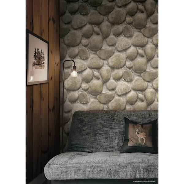 Yellowstone Beige Root Rocks Peel and Stick Wallpaper