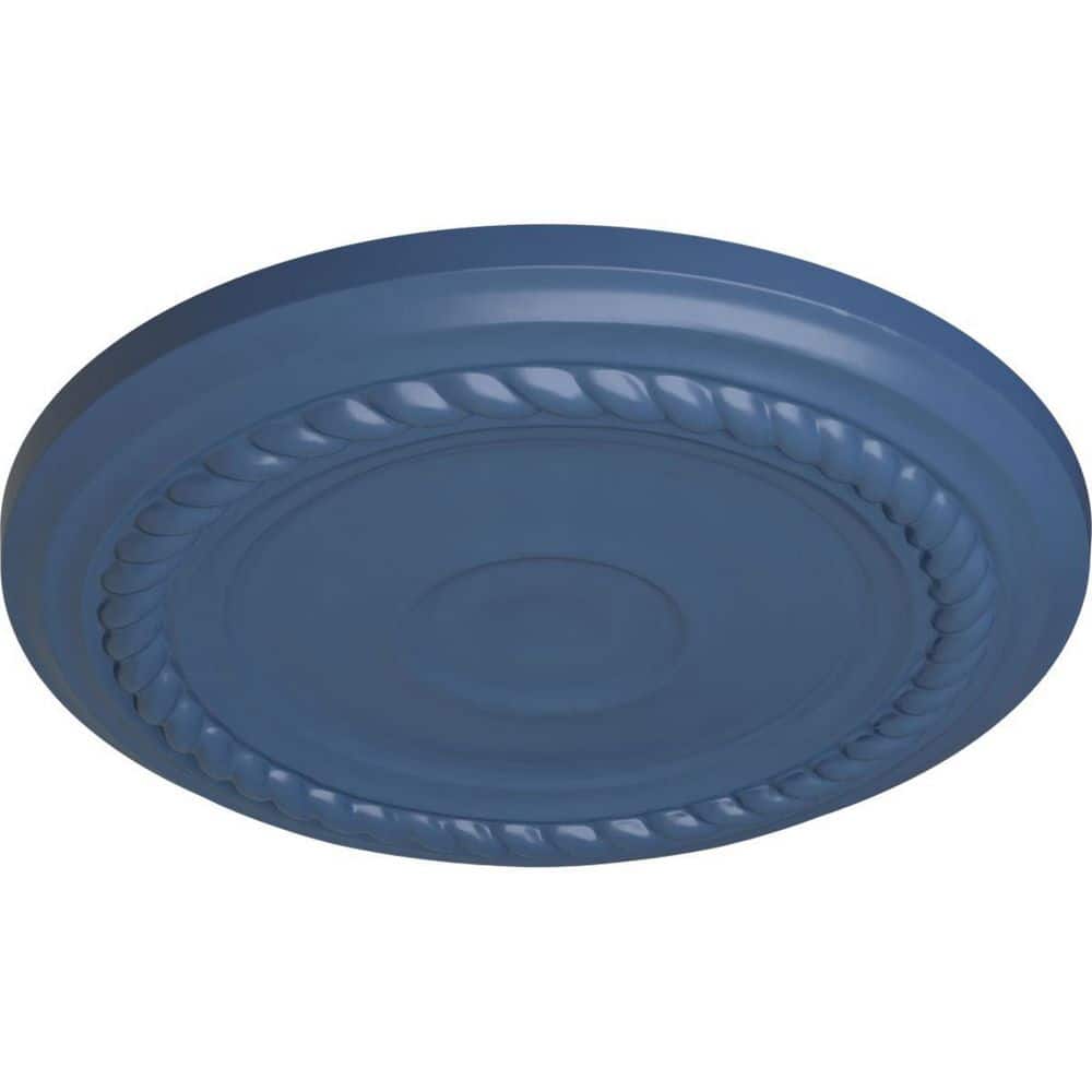 Americana Blue Polyurethane Alexandria Ceiling Medallion