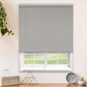 Gray Cordless Room Darkening Vinyl Mini Blind with 1 in. Slats 20 in. W x 60 in. L