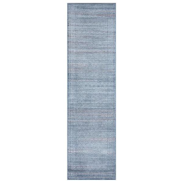 Home Decorators Collection Brair Blue 2 ft. x 7 ft. Runner Rug
