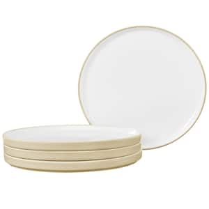 Colortex Stone Ivory 6 in. Porcelain Small Plates (Set of 4)