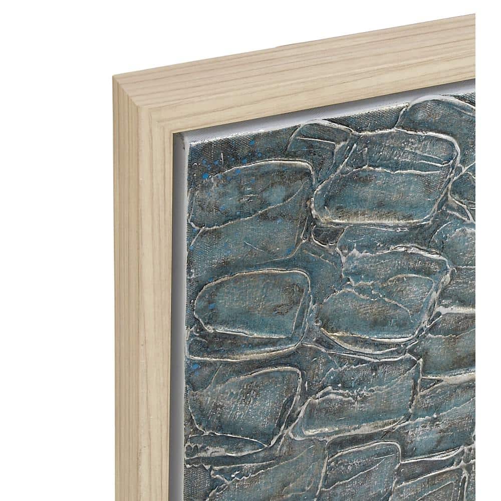 Gray Radial Abstract Starburst Framed Canvas Wall Art