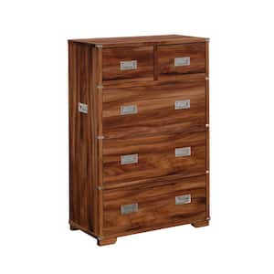 Vista Key 5-Drawer Blaze Acacia Chest of Drawers 46 in.H x 31 in.W x 15 in.D