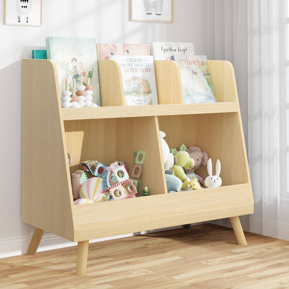 MyPerfectClassroom® Mobile Toddler 2-Shelf Storage with Clear Back & Casters