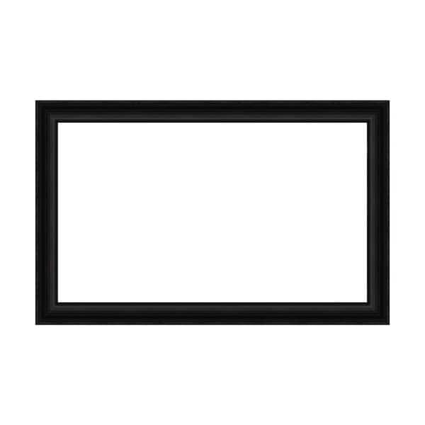 Amanti Art Mirror Makeover Parlor Black 49.25 in. W x 31.25 in. H Bathroom Mirror Frame Border Kit-Fits a 48 x 30 mirror