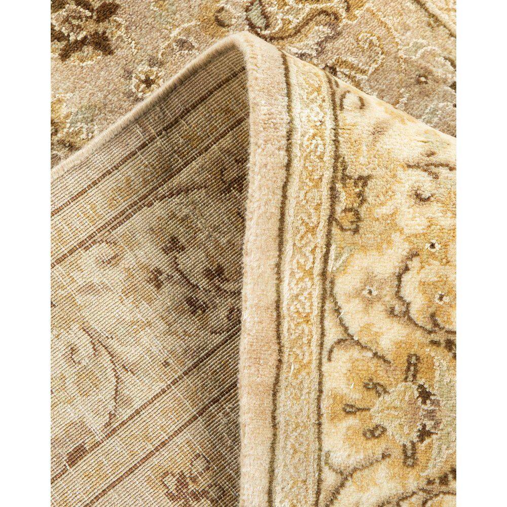 Hand-Knotted Ivory Wool Traditional Oriental Area Rug 3' x 5'